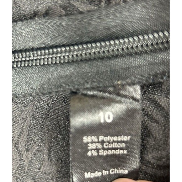 Saks Fifth Avenue Black Label Trouser Ankle Pants Shimmer Size‎ 10 Holiday - Picture 7 of 11